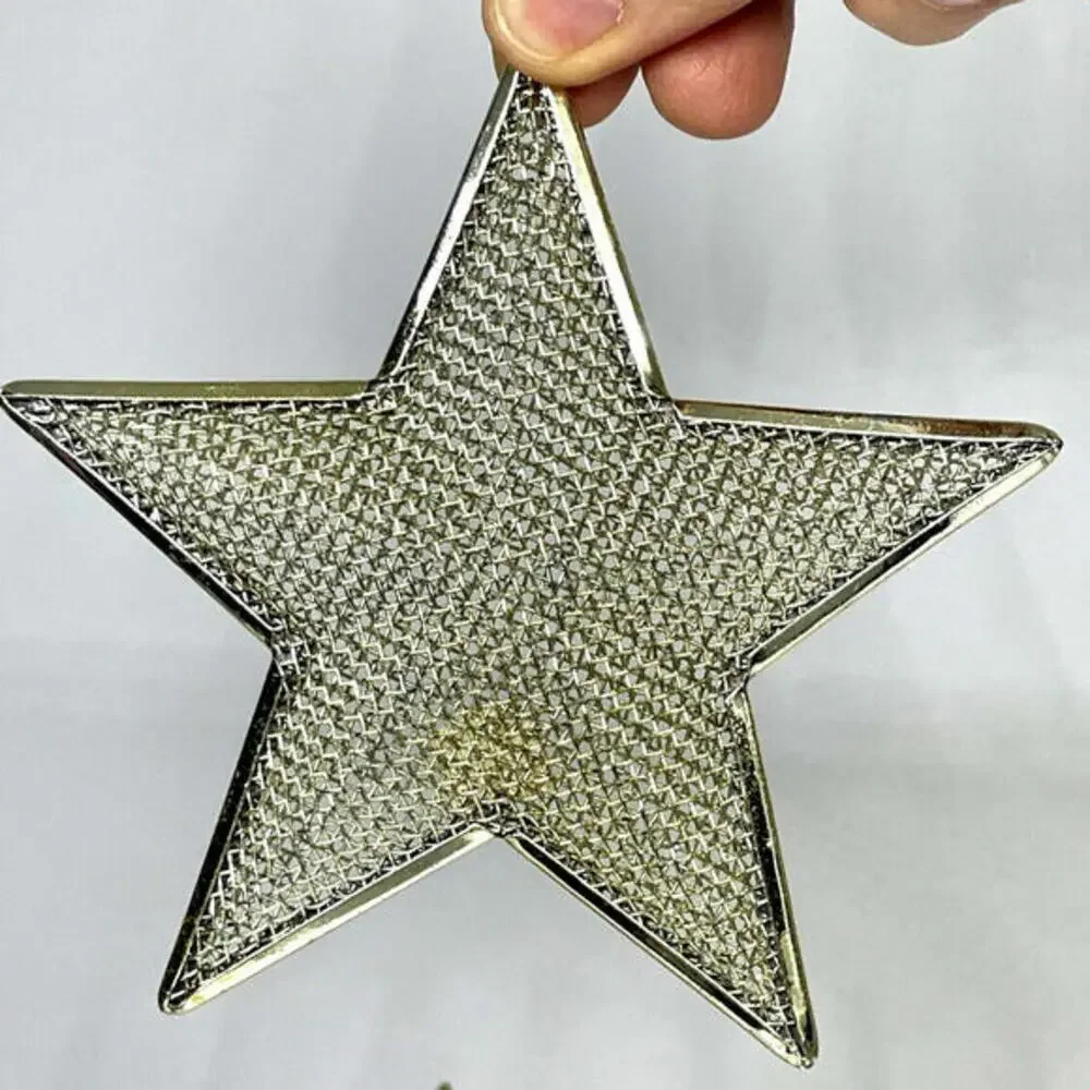 Gold Glass Metal Christmas‎ Ornament LOT of 11 Vintage